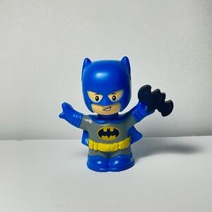 Fisher Price Little People DC Super Heros Batman Bat Man in Blue